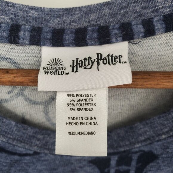 Wizarding World Of Harry Potter Womens Sz M Blue Soft Sweater Top Long Sleeve - Picture 5 of 9